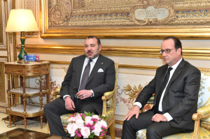 SM le Roi reçu à l'Elysée par le président français
