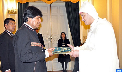 L’Ambassadeur du Maroc en Bolivie remet ses lettres de créance au Président Evo Morales