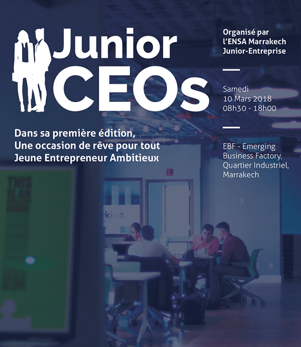 1ère édition de Junior CEO’s le 10 mars à Marrakech