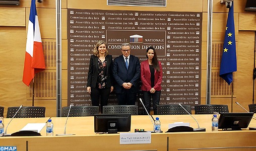 La réforme de la justice au Maroc au menu d'une rencontre de M. Mohamed Aujjar à l’Assemblée Nationale française