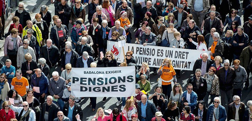 Nouvelles manifestions des retraités à Madrid et Barcelone pour réclamer des pensions dignes