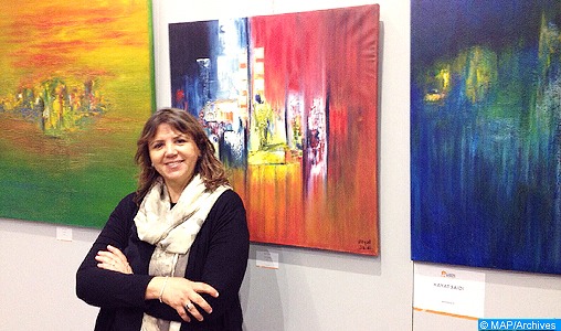 L'artiste peintre marocaine Hayat Saidi participe à l’exposition internationale des arts plastiques à Séoul