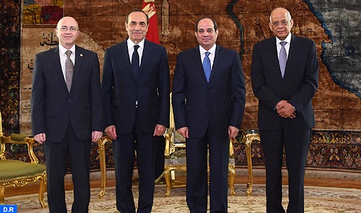 Le président égyptien salue la singularité et la solidité des relations entre Le Caire et Rabat