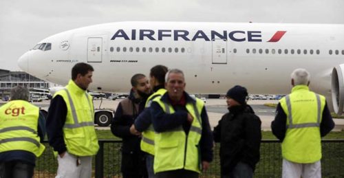 Air France chiffre le coût de la grève à près de E400 millions