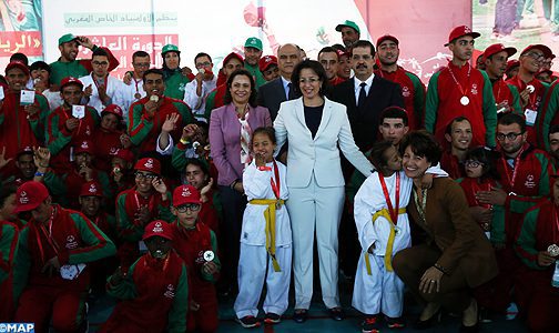 Lalla Soumaya El Ouazzani préside à Ifrane la cérémonie de clôture des 10èmes Jeux Nationaux de Special Olympics Maroc