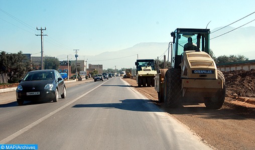 Suspension de la circulation sur la RN1 reliant Lakhssas et Tagant dans la province de Guelmim