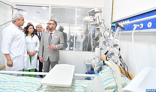 SM le Roi inaugure l'hôpital préfectoral «Prince Moulay Abdallah» à Salé, d’une capacité d’accueil de 250 lits