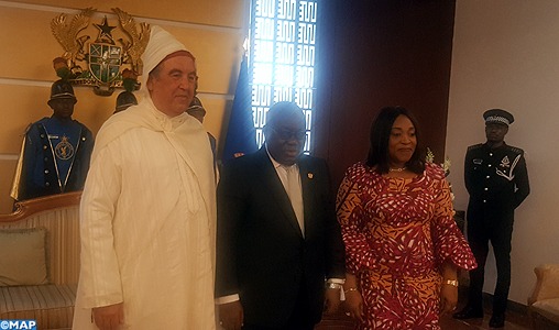 L'ambassadeur du Maroc au Ghana présente ses lettres de créance au président Nana Akufo Addo