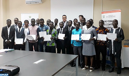 Cérémonie à Abidjan en l'honneur de diplômés ivoiriens de l'Ecole Mohammed VI