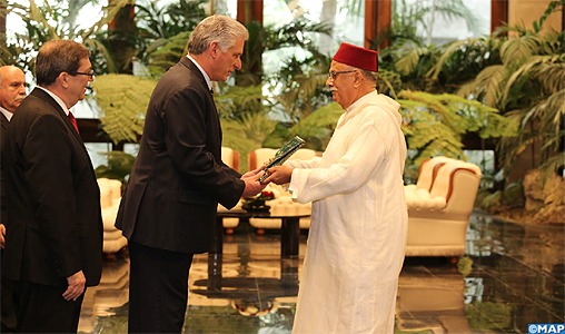 L'ambassadeur-du-Maroc-à-Cuba-remet-ses-lettres-de-créances-au-président-Miguel-Diaz-Canel-M