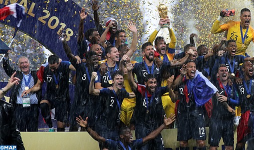 La France championne du monde, en battant la Croatie (4-2)