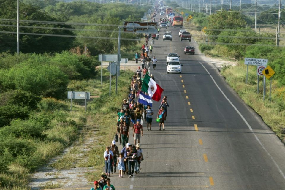Mexique: la caravane de migrants centre-américains continue sa route vers les Etats-Unis