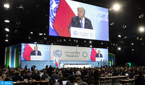 Guterres plaide pour plus d’ambition dans la lutte contre le changement climatique