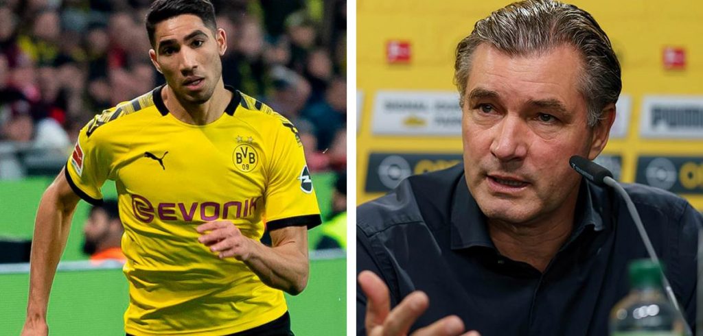 Directeur sportif de Dortmund : "Achraf Hakimi va ...