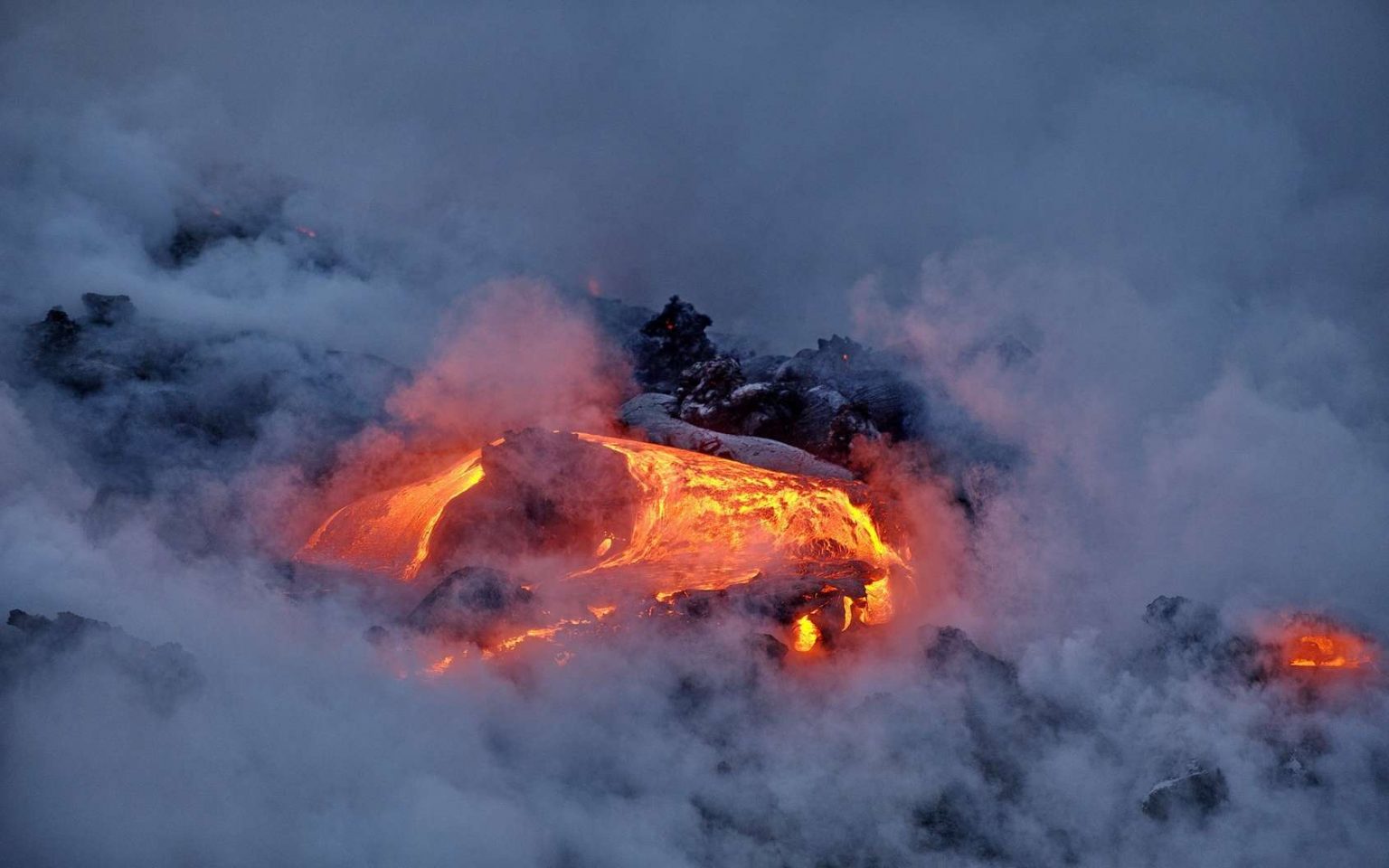 Hawa  le volcan  Kilauea en ruption