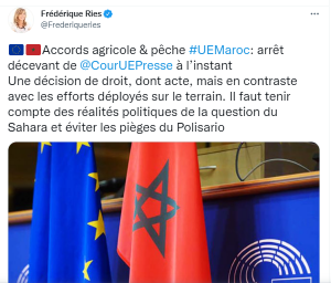 réaction d'une eurodéputée