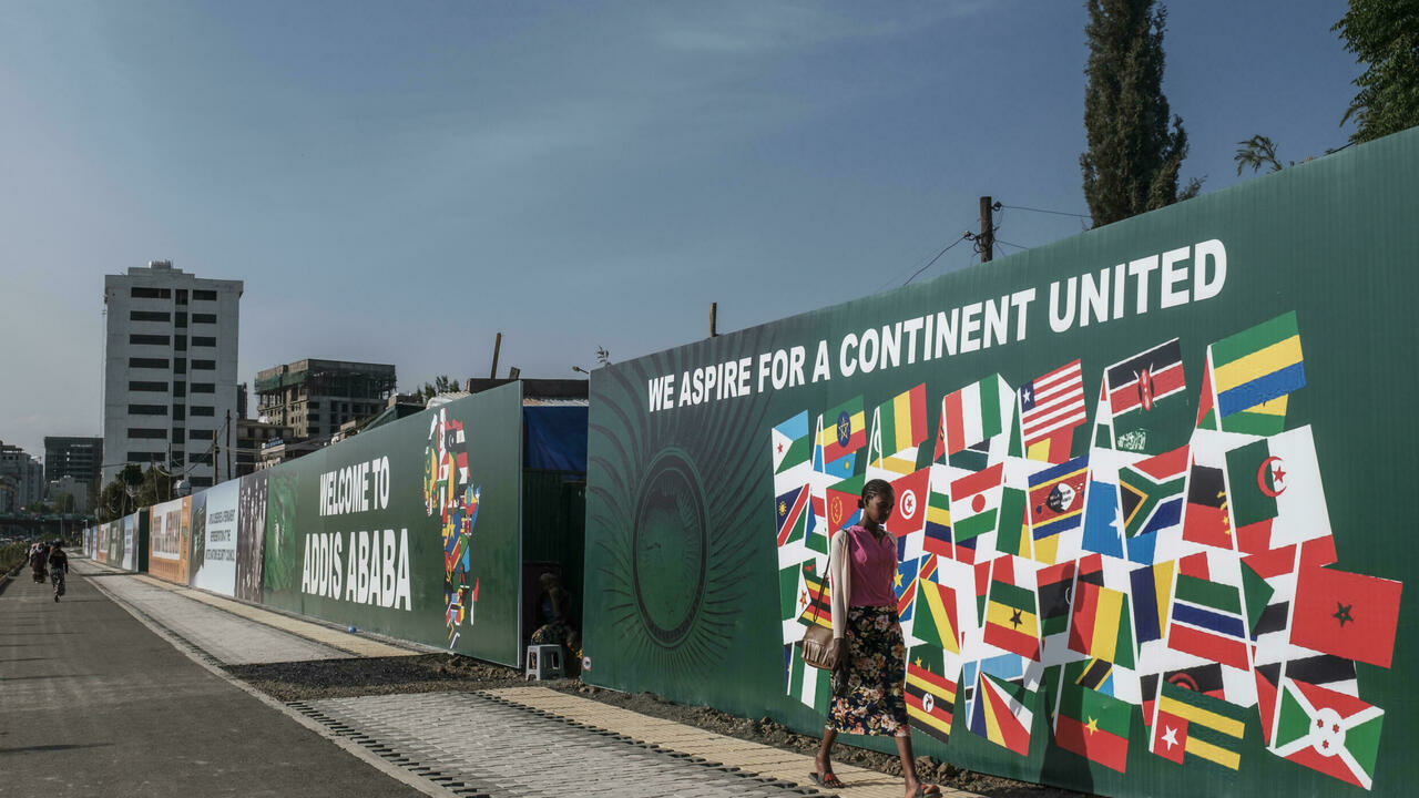 Une rue à Addis Abeda, lors de la 35è sommet de l'UA