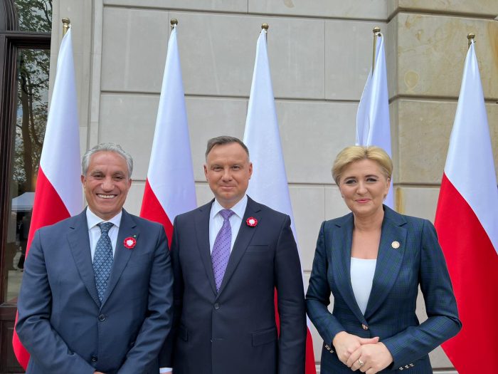 Abderrahim Atmoun et le Président de la Pologne