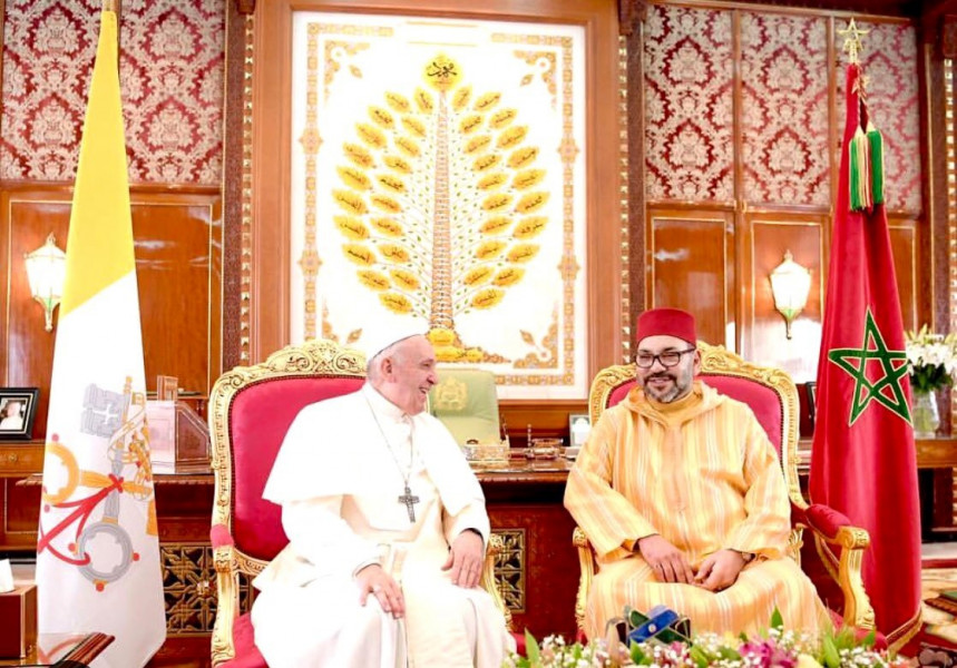 SM le Roi et le Pape François