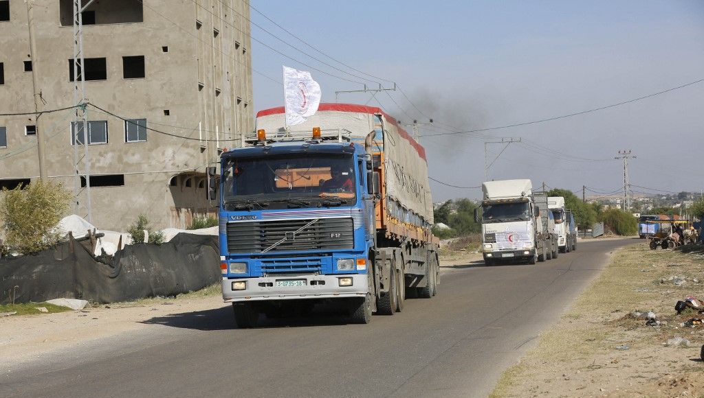 Convoi aide Israël Gaza