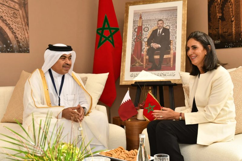 nadia-fettah-ET-Le-ministre-qatari-des-Finances