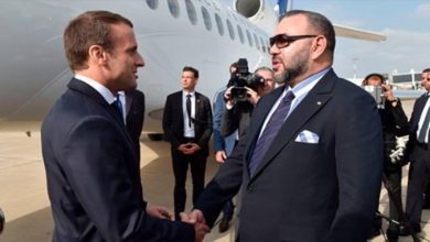 le Roi Mohammed VI et Macron