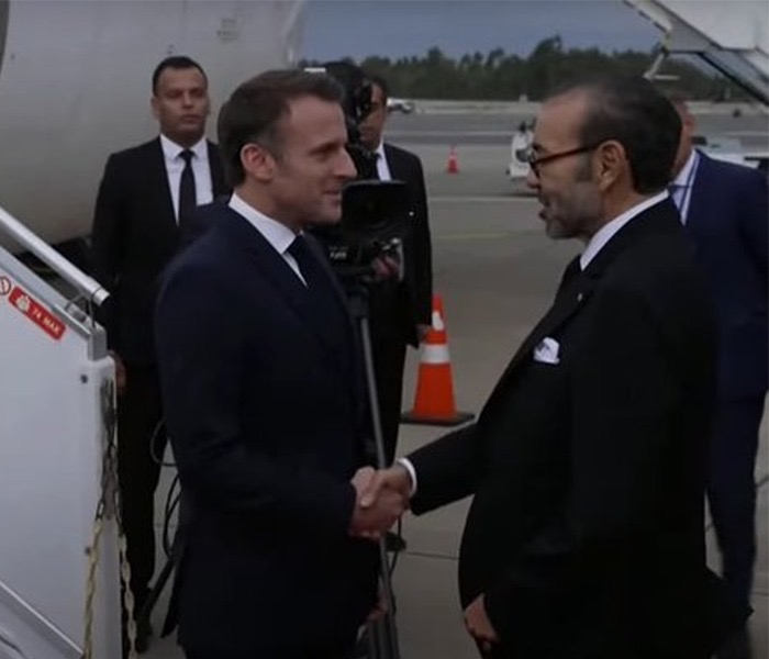 Arrivée au Maroc du Président français pour une visite d’Etat au Royaume à l’invitation de Sa Majesté le Roi