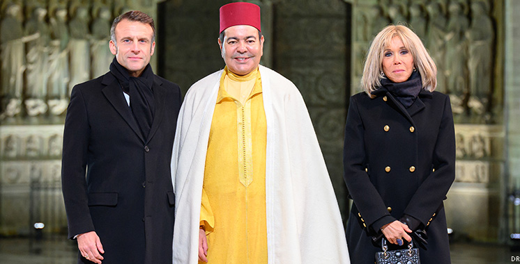 SAR le Prince Moulay Rachid représente SM le Roi à la cérémonie de réouverture de la cathédrale Notre-Dame de Paris