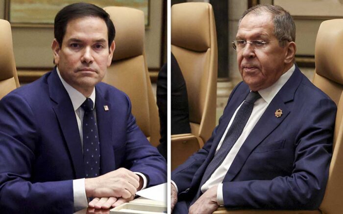 Marco Rubio et Sergey Lavrov